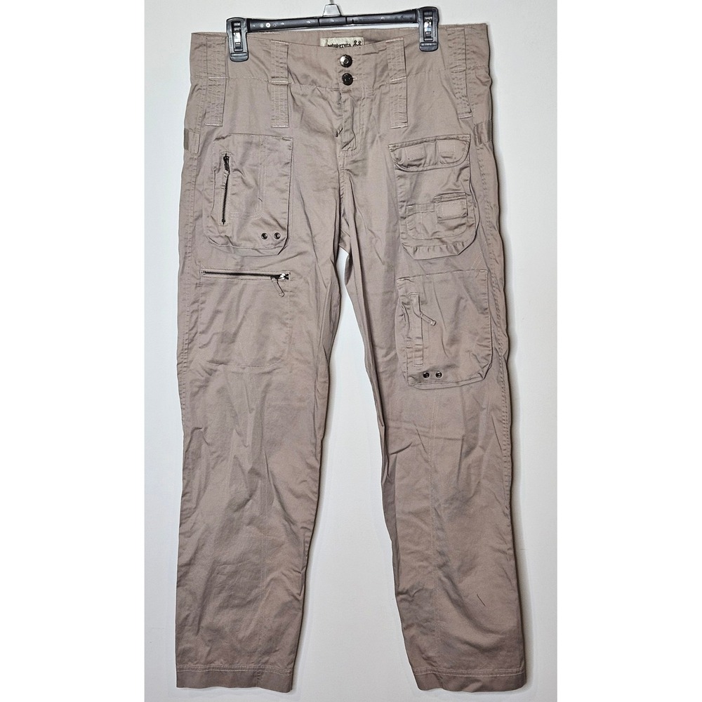 Pete & Greta‎ Johnny Was Marika Womens 6 Utility Cargo Pants Multi Pocket Khaki